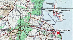 map Dar es  Salaam